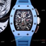 Swiss Copy Richard Mille RM011-fm Blue Carbotech Watch Self winding